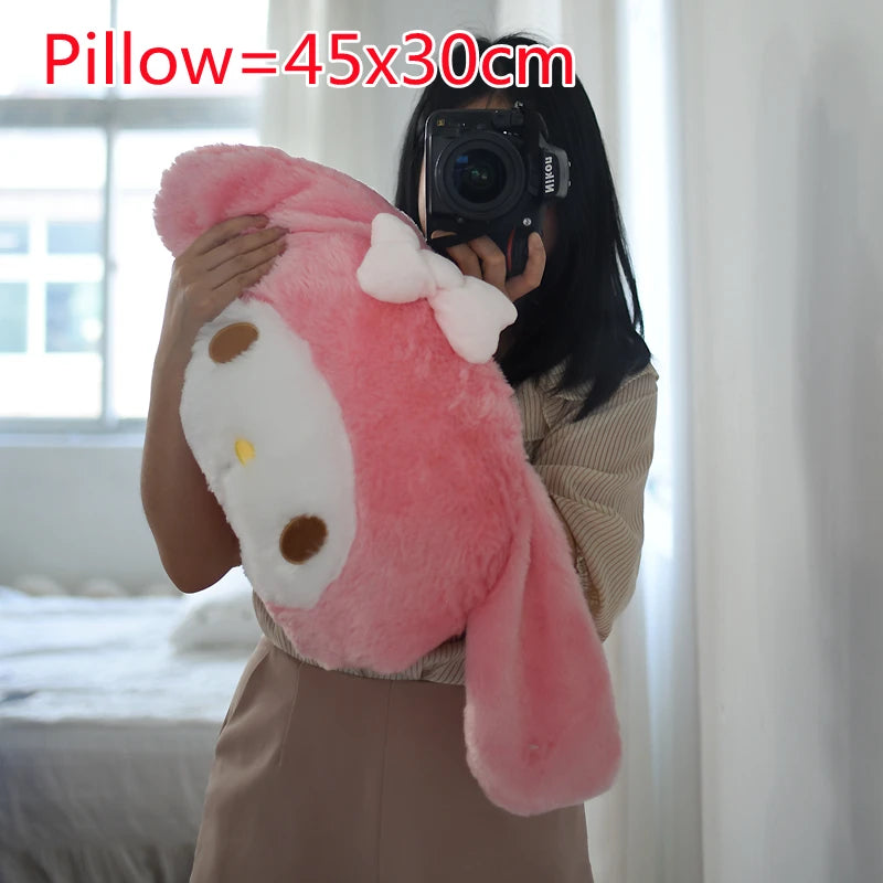 My Melody Plush: Soft, big hug pillow for comfort!