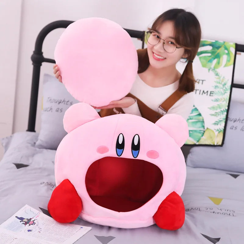 Kirby Plush – Soft Nap Pillow &amp; Cozy Pet Bed 🌸💖