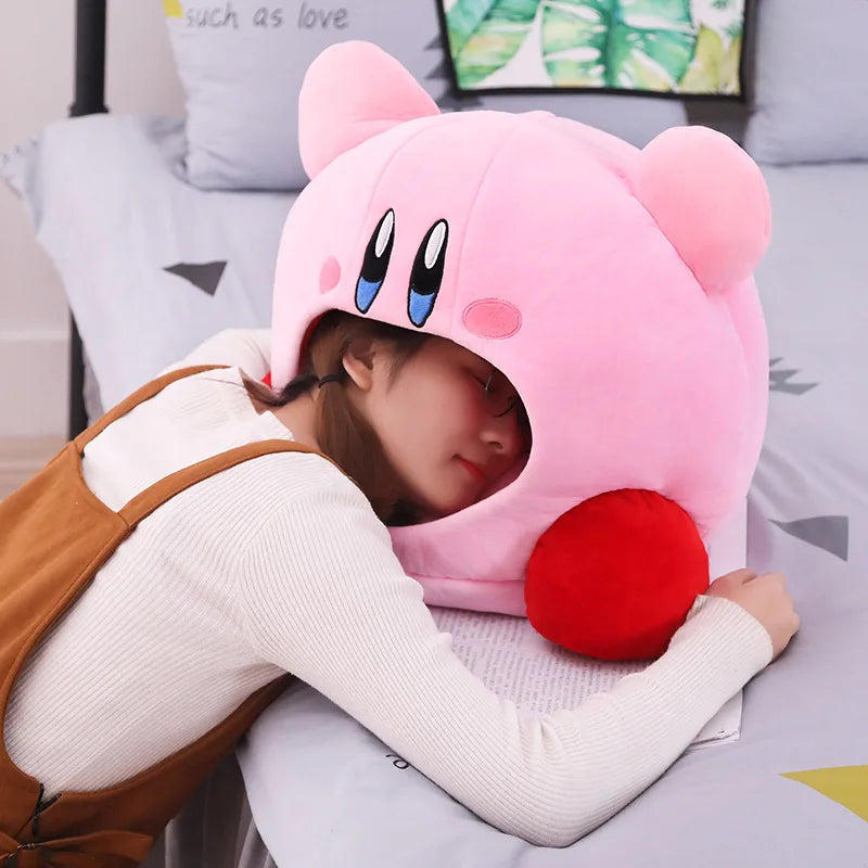 Kirby Plush – Soft Nap Pillow &amp; Cozy Pet Bed 🌸💖